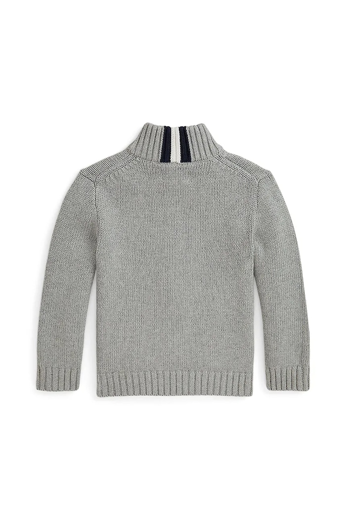 Хлопчик Polo Ralph Lauren Дитячий бавовняний кардиган Polo Ralph Lauren 322799411026 сірий
