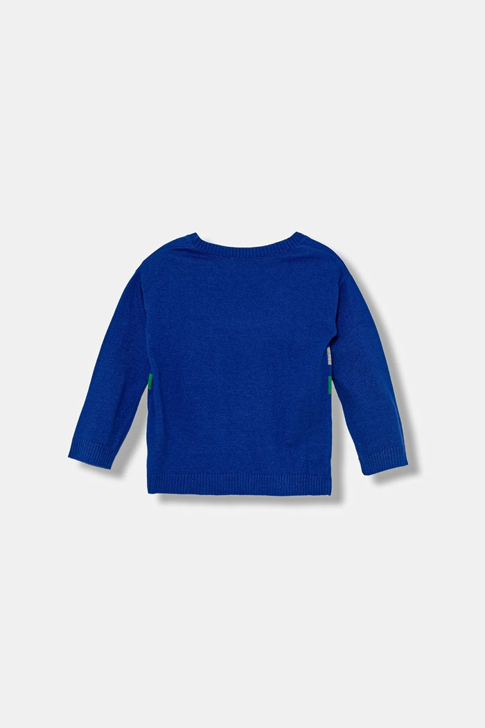 United Colors of Benetton pulover pentru copii din amestec de lână 1041H102X.P.seasonal albastru AW25