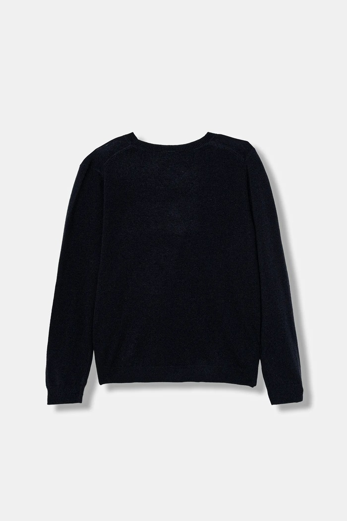 United Colors of Benetton Sweter z dodatkiem wełny dziecięcy 106WC108R.G.seasonal granatowy AW25