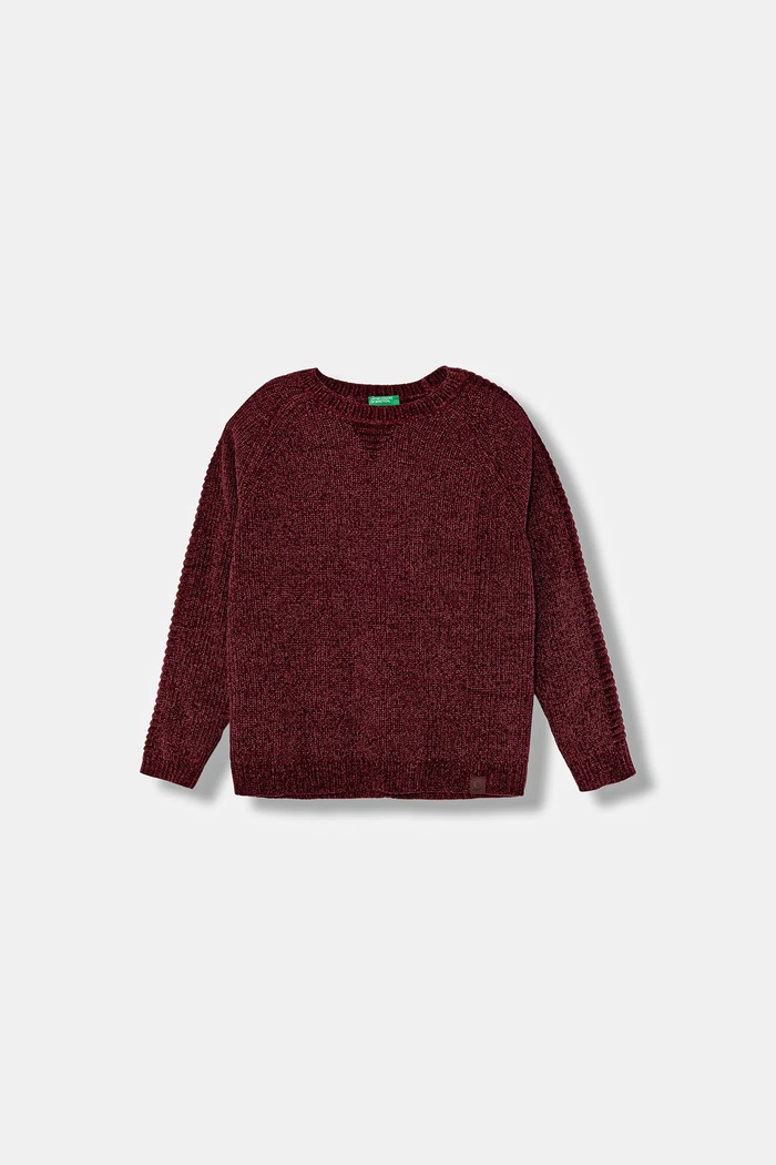 United Colors of Benetton sweter dziecięcy pozostałe bordowy 16CLC108T.G.seasonal