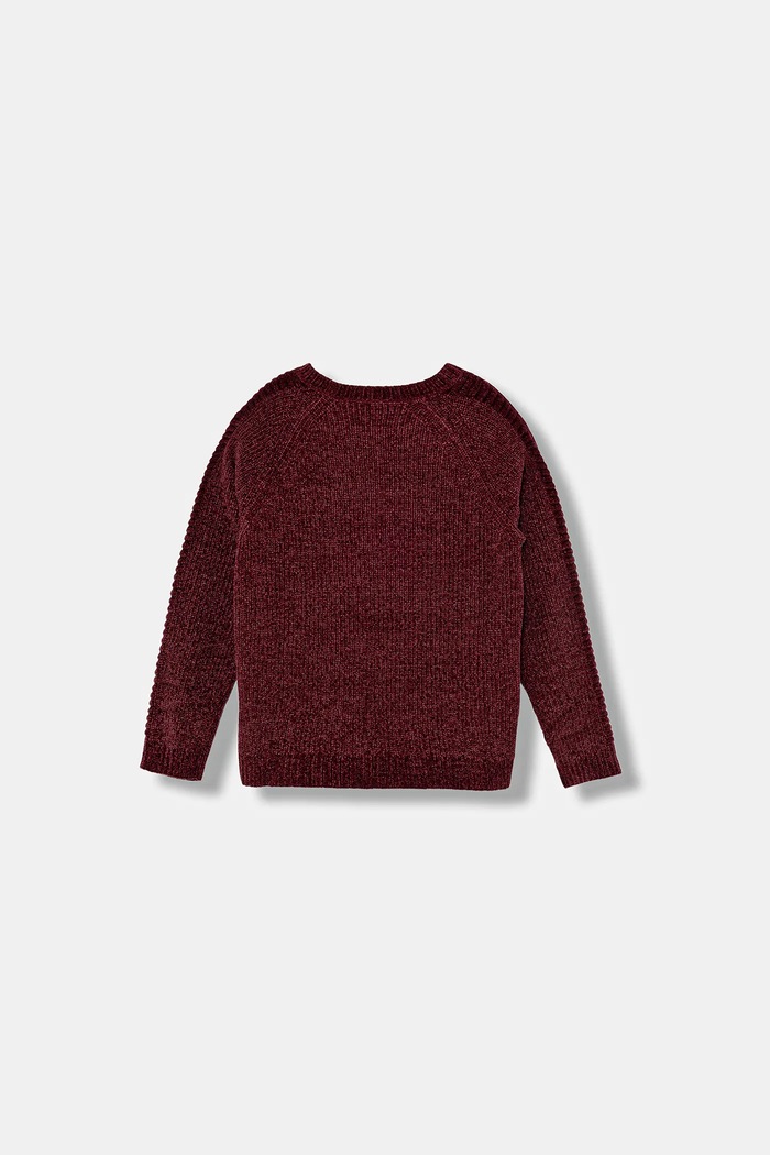 United Colors of Benetton sweter dziecięcy 16CLC108T.G.seasonal bordowy AW25