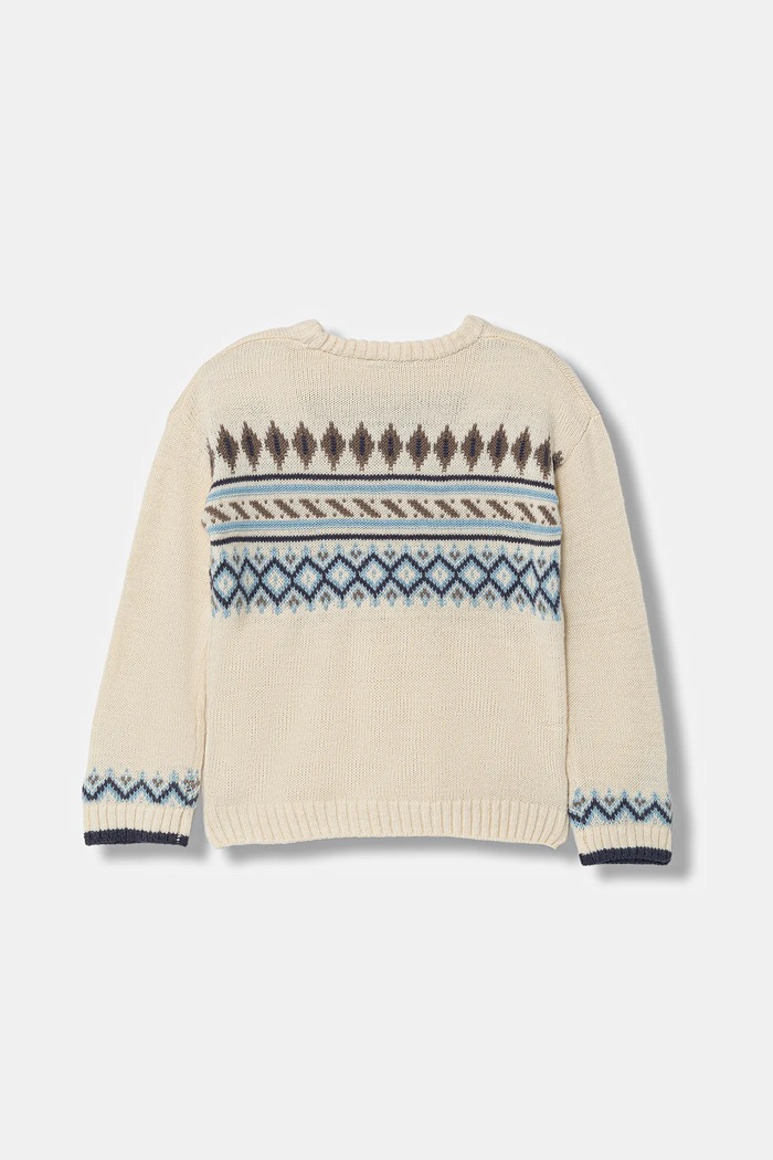 Dječji pulover s dodatkom vune United Colors of Benetton 1PF6H1030.P.Seasonal bež AW25