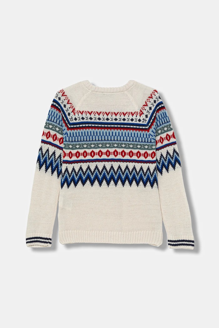 Πουλόβερ με προσθήκη μαλλιού United Colors of Benetton 1PF6Q109R.G.Seasonal μπεζ AW25