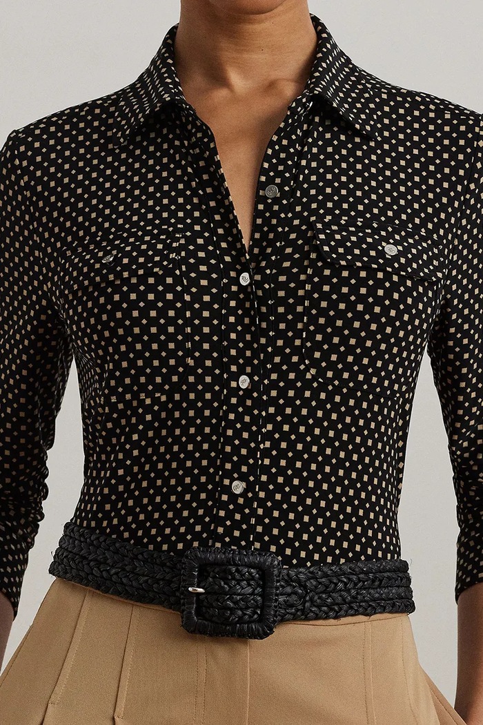 Πουκάμισο Lauren Ralph Lauren Lauren Ralph Lauren 200971090 μαύρο