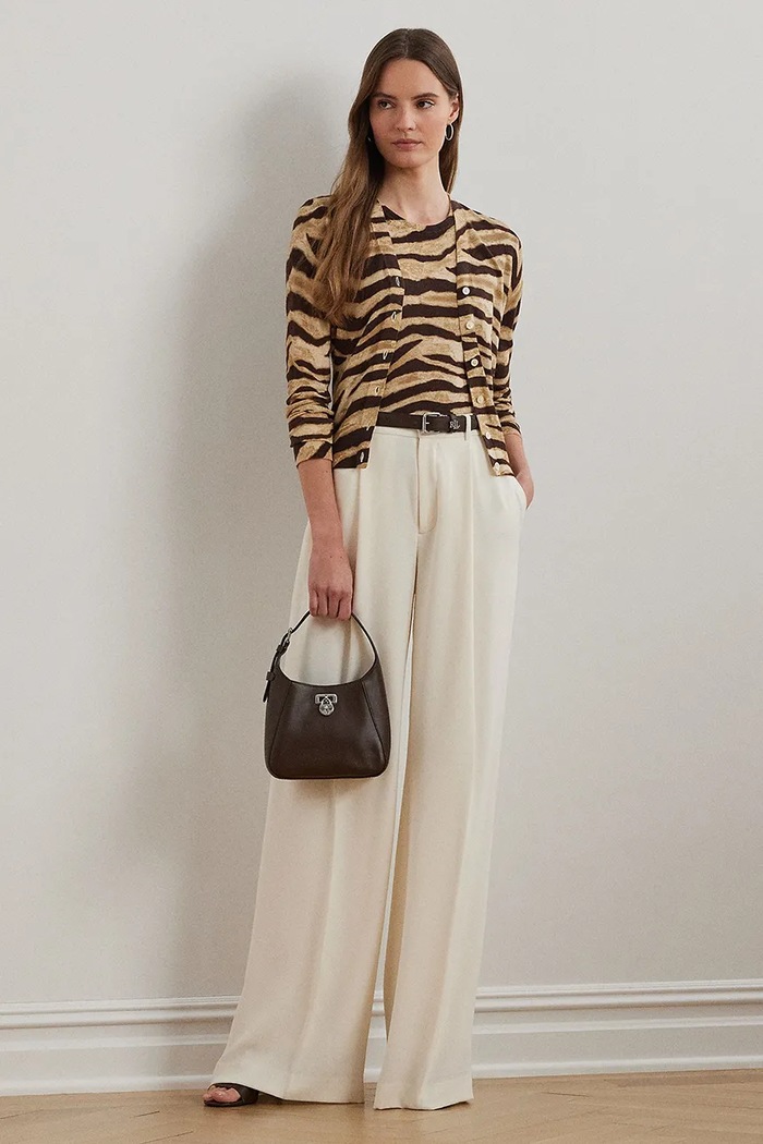 Odzież Lauren Ralph Lauren kardigan 200971371 beżowy