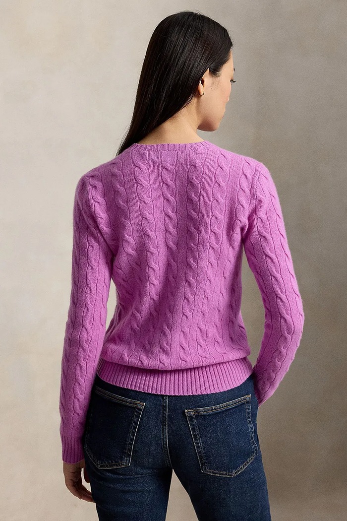 Polo Ralph Lauren свитер с добавлением кашемира для женщин 211971865 фиолетовой AW25