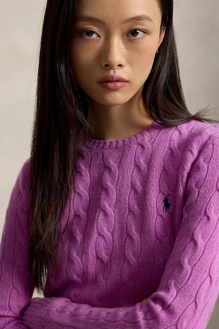 Polo Ralph Lauren свитер с добавлением кашемира для женщин фиолетовой 211971865