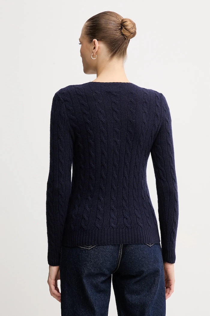 Abbigliamento Polo Ralph Lauren maglione da donna con misto cashmere 211971865 blu navy