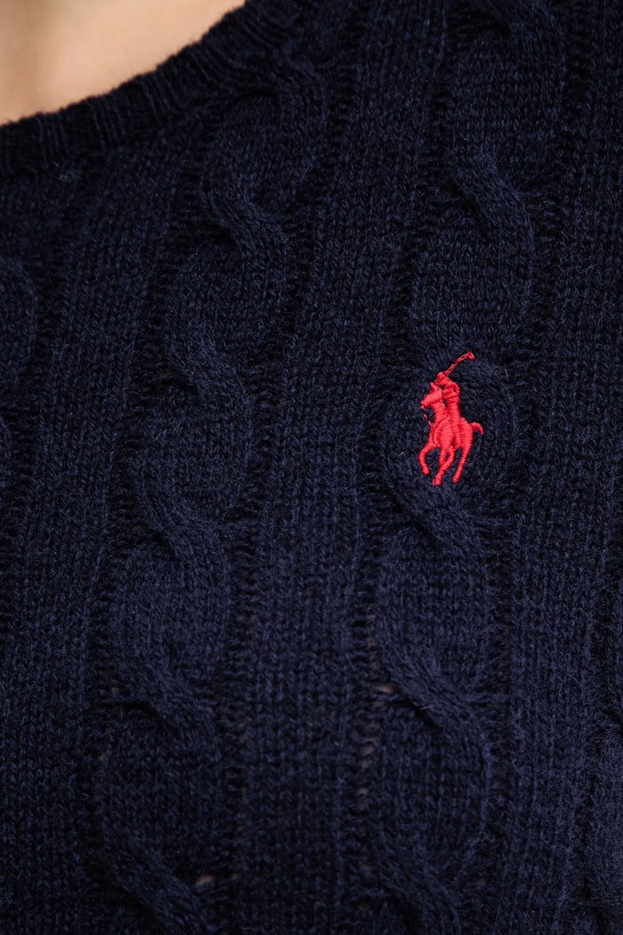 Polo Ralph Lauren maglione da donna con misto cashmere 211971865 blu navy