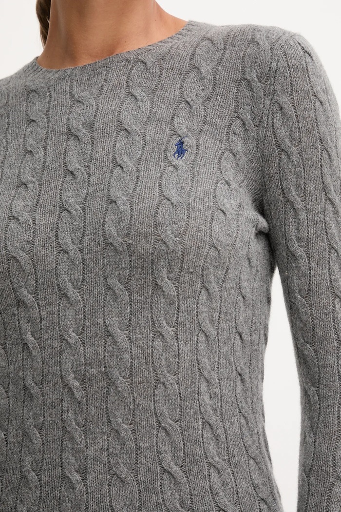 Polo Ralph Lauren sweter z dodatkiem kaszmiru damski 211971865 szary