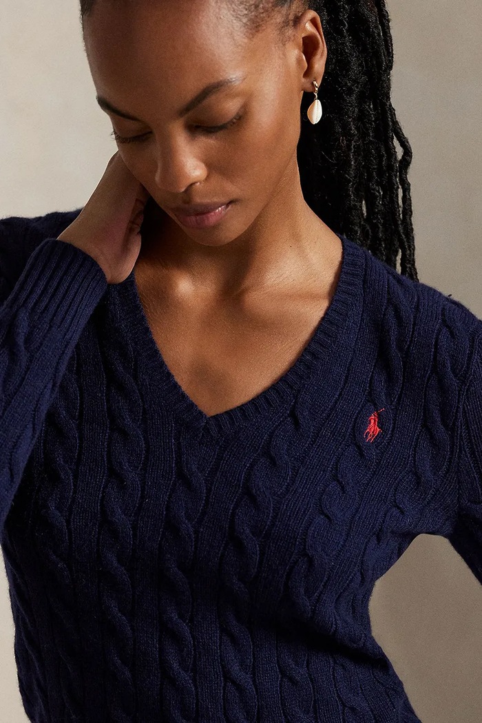 Polo Ralph Lauren svetr dámský vlněný námořnická modř 211971866