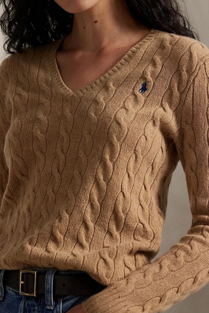 Polo Ralph Lauren sveter dámsky vlnený béžová 211971866