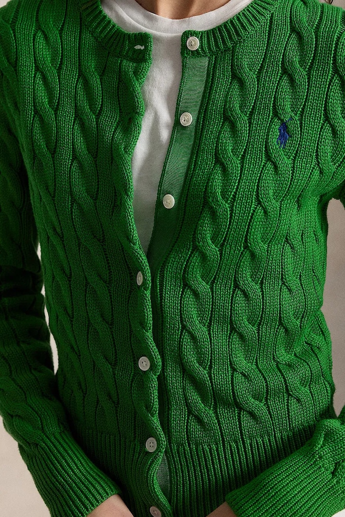 Polo Ralph Lauren kardigan bavlněný dámský zelená 211971868