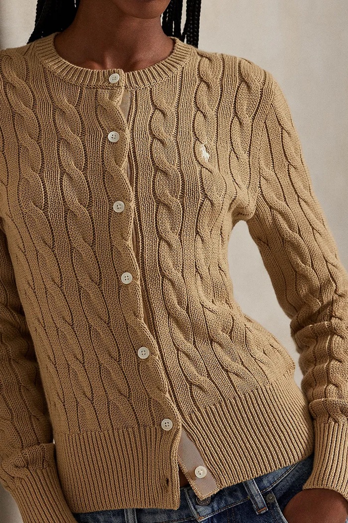 Polo Ralph Lauren női pamut kardigán 211971868 barna