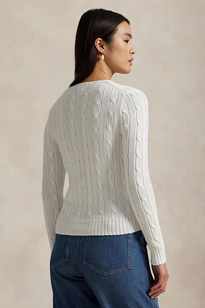 Pamučni pulover Polo Ralph Lauren 211971869 bijela AA00
