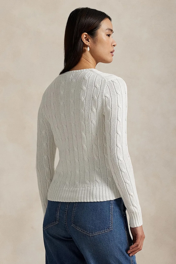 Pamučni pulover Polo Ralph Lauren 211971869 bijela AA00