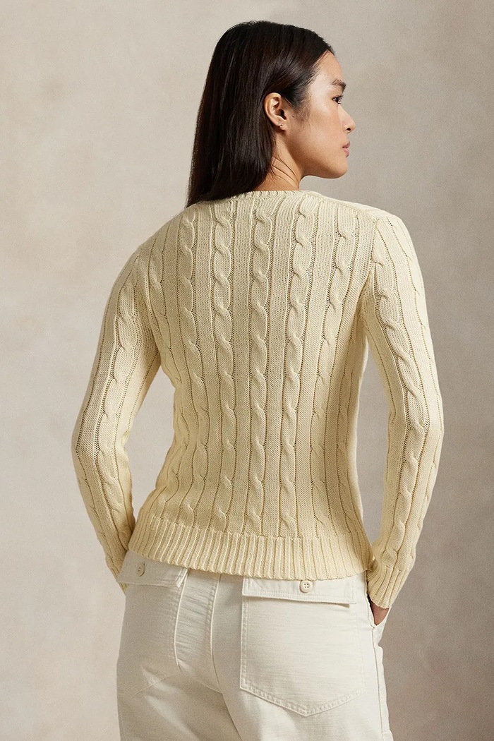 Polo Ralph Lauren pulover de bumbac 211971869 bej AA00