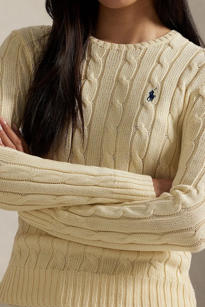 Polo Ralph Lauren pulover de bumbac bej 211971869