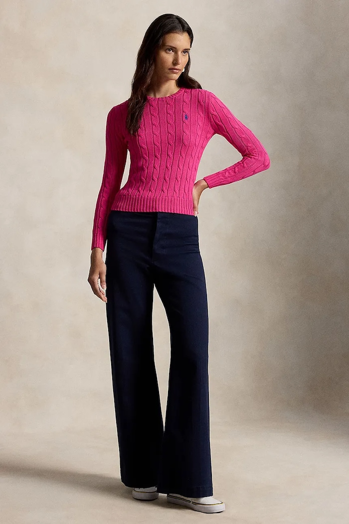 Oblečenie Bavlnený sveter Polo Ralph Lauren 211971869 ružová