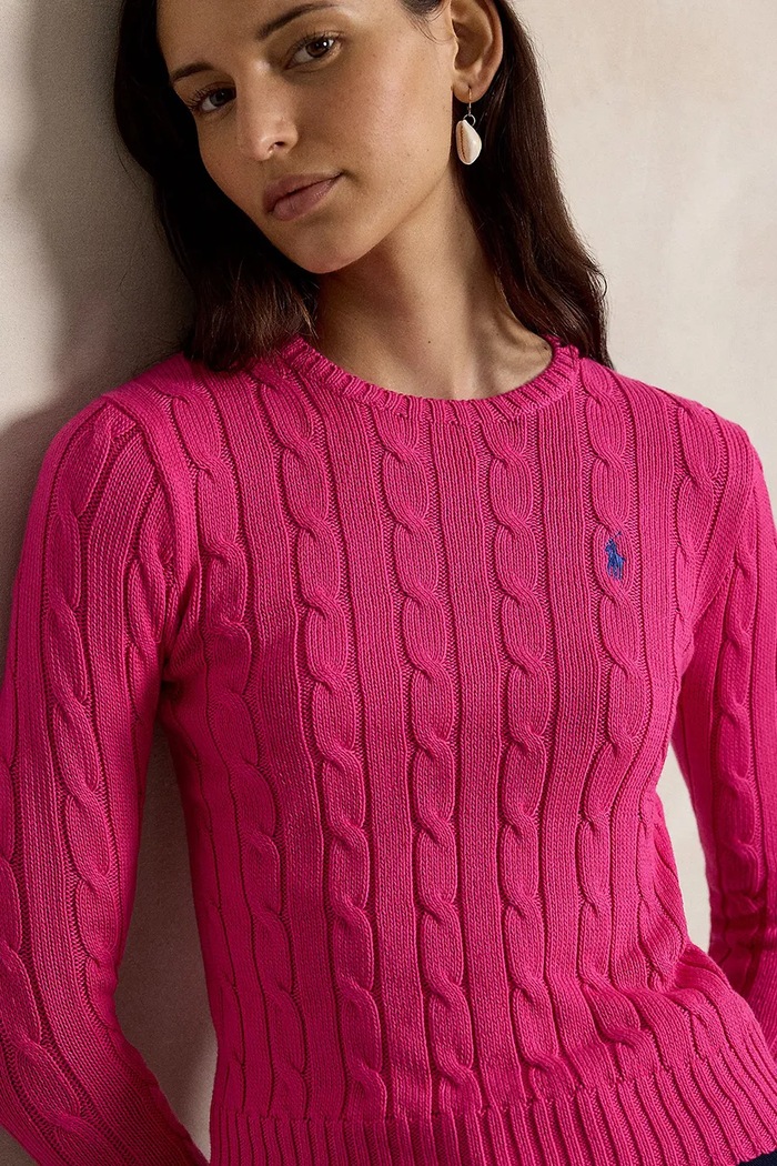 Bavlnený sveter Polo Ralph Lauren ružová 211971869