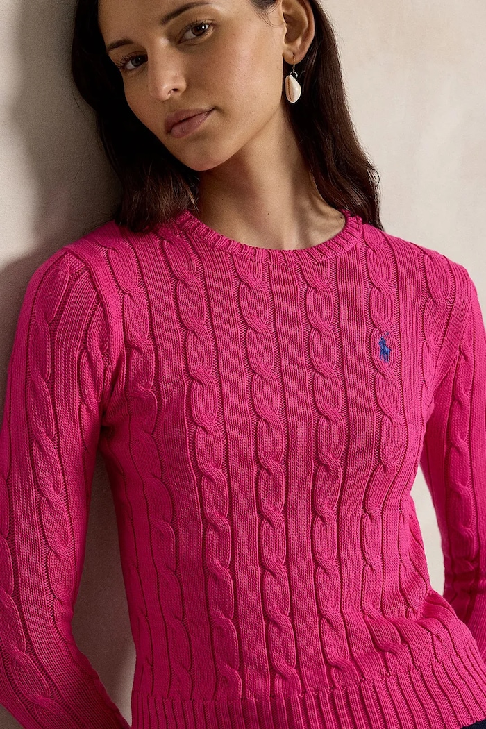 Bavlnený sveter Polo Ralph Lauren ružová 211971869