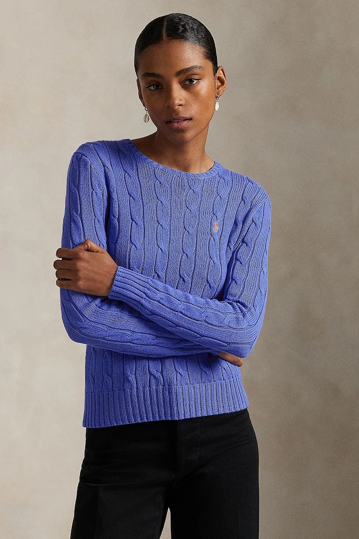 Sveter Polo Ralph Lauren okrúhly modrá 211971869