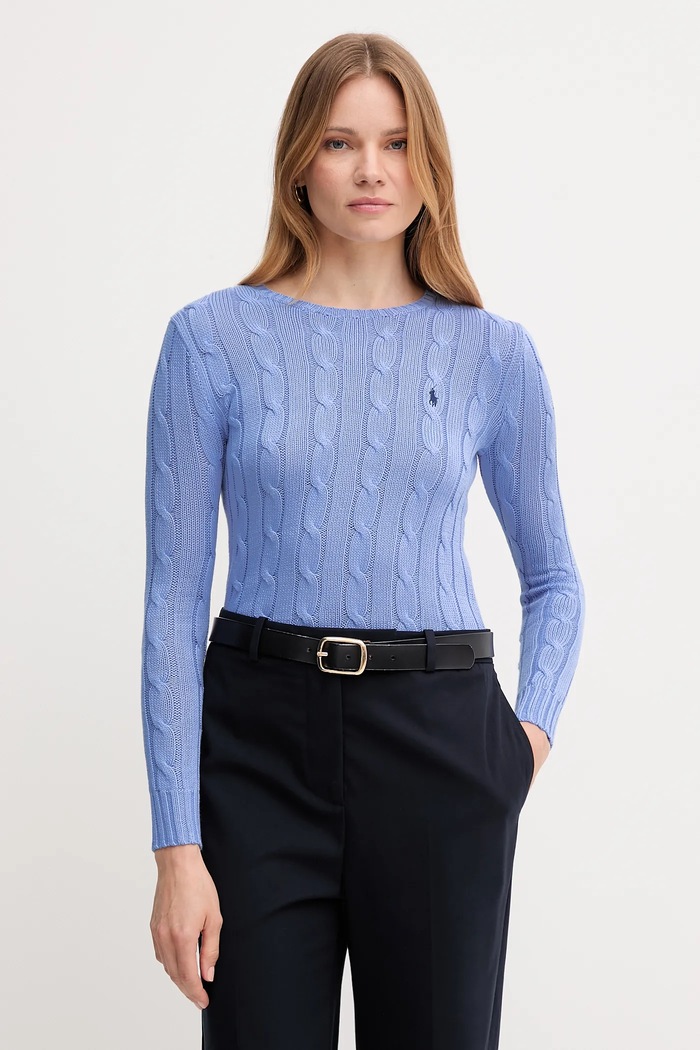 Sveter Polo Ralph Lauren bavlna modrá 211971869