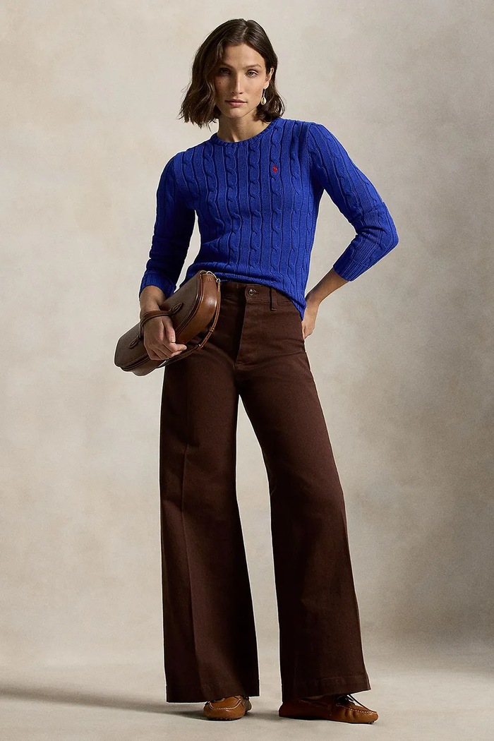 Clothing Polo Ralph Lauren cotton jumper 211971869 blue