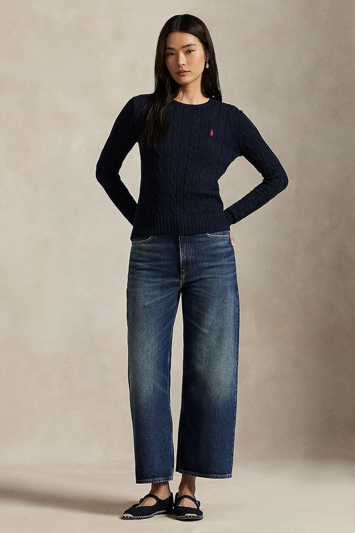 Îmbrăcăminte Polo Ralph Lauren pulover de bumbac 211971869 bleumarin