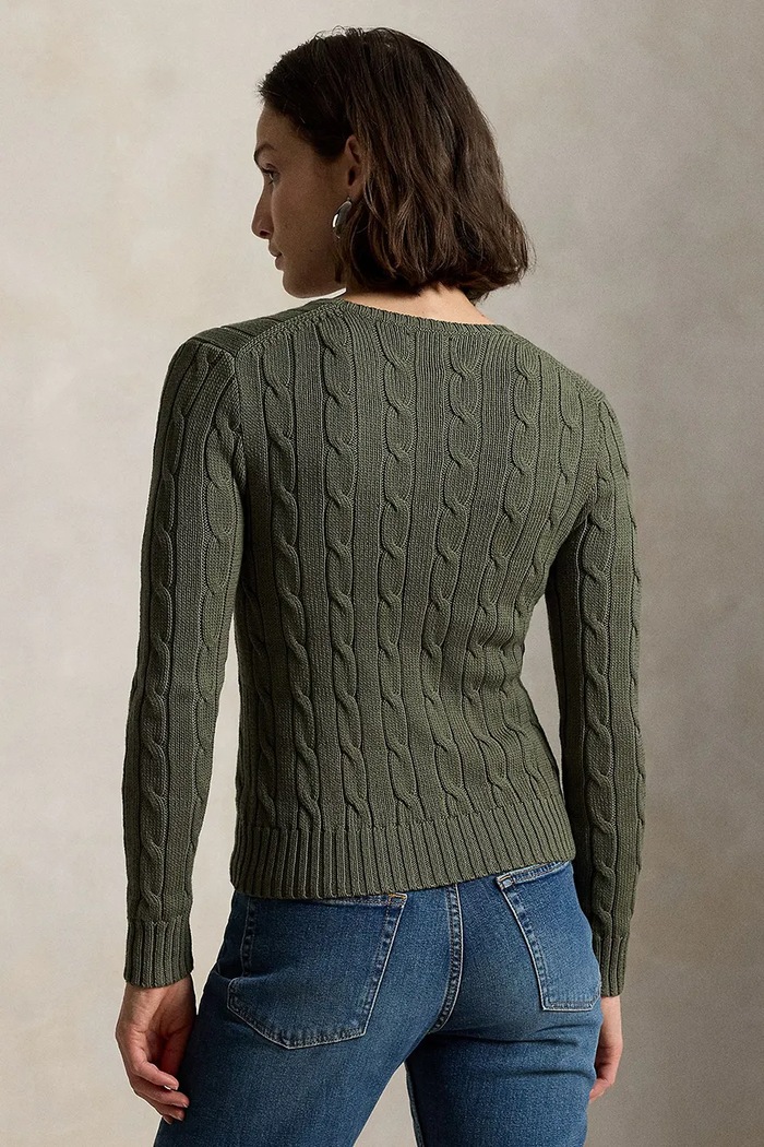 Polo Ralph Lauren Sweter damski bawełniany 211971869 zielony AA00