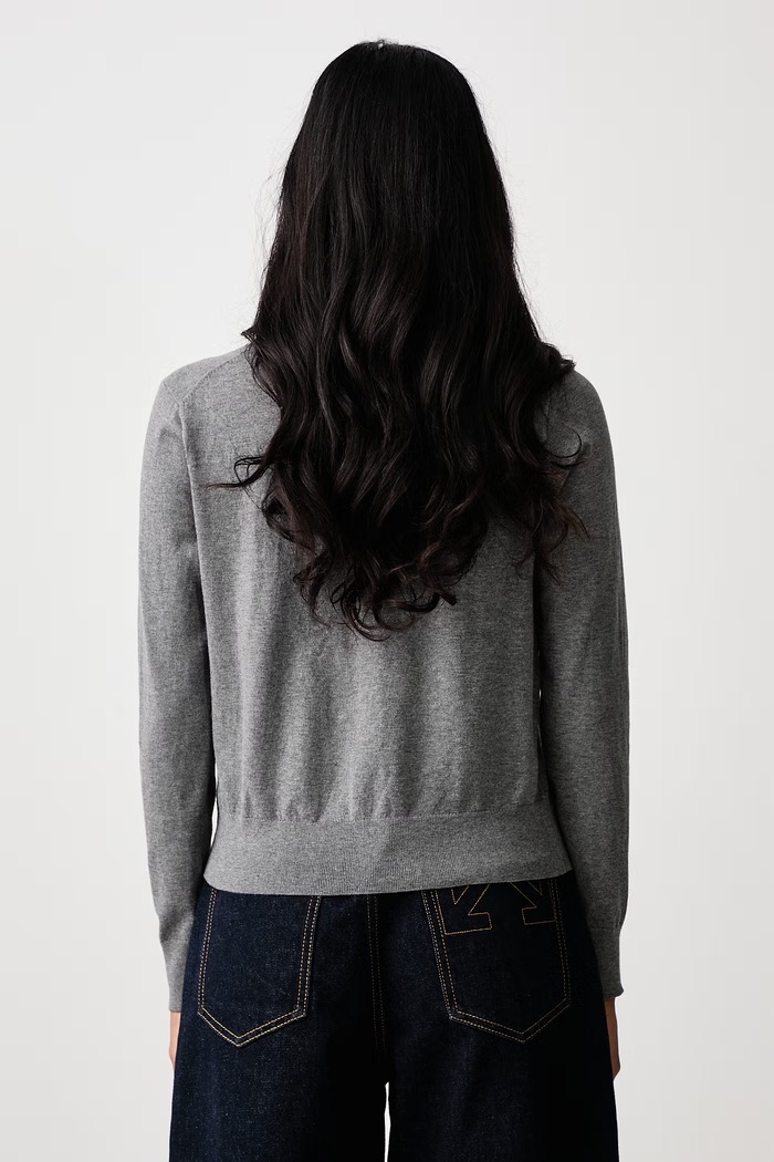 Oblečení Polo Ralph Lauren Kardigan dámský s bavlnou 211971871 šedá