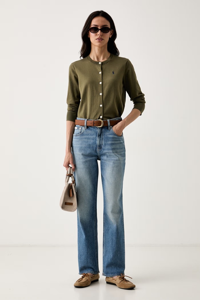 Polo Ralph Lauren Ζακέτα Βαμβακερή Γυναικεία 211971871 πράσινο SS26