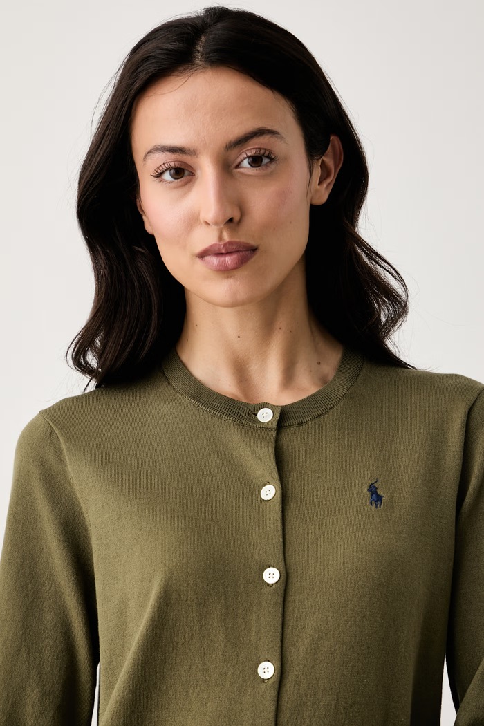 Polo Ralph Lauren Ζακέτα Βαμβακερή Γυναικεία πράσινο 211971871