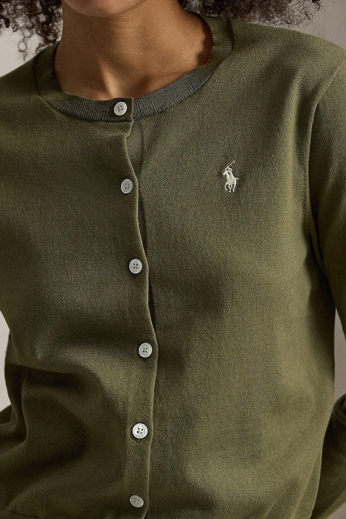 Polo Ralph Lauren kardigan s bavlnou dámský zelená 211971871