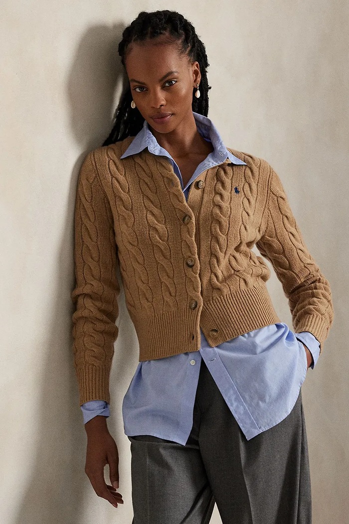 Μάλλινο πουλόβερ Polo Ralph Lauren 211972104 μπεζ