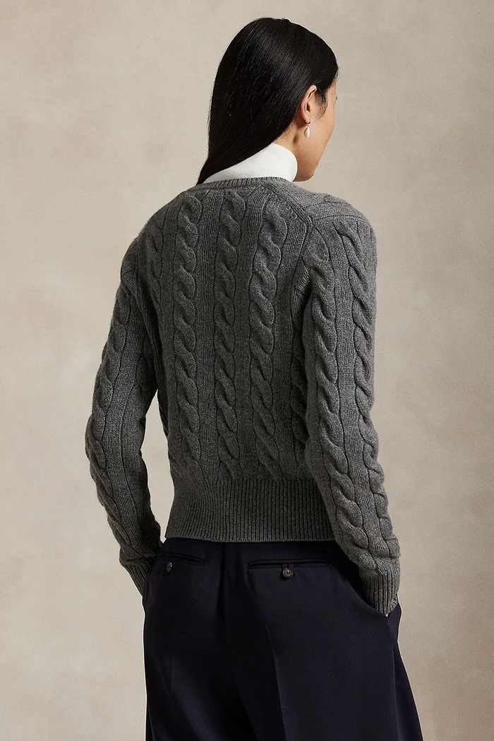 Шерстяной свитер Polo Ralph Lauren 211972104 серый AW25