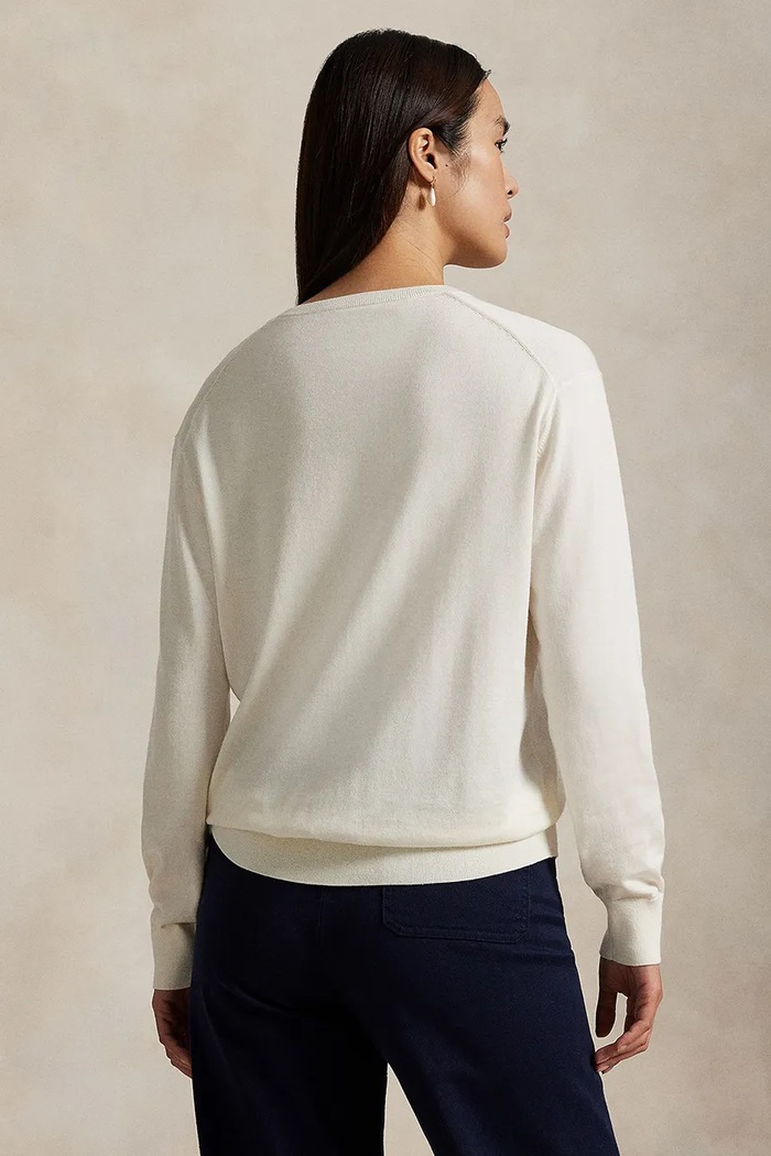 Βαμβακερό πουλόβερ Polo Ralph Lauren 211972105 μπεζ SS26