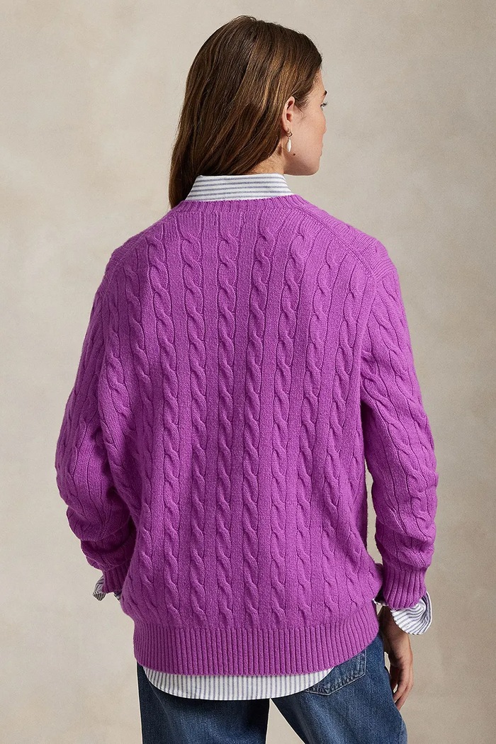 Pulover Polo Ralph Lauren 211972115 ljubičasta AW25