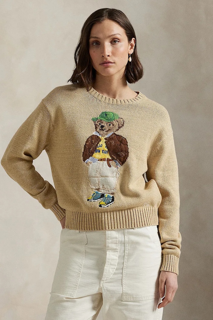 Polo Ralph Lauren sweter bawełniany wzorzyste beżowy 211972121