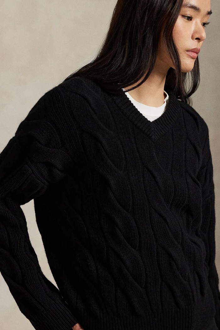 Polo Ralph Lauren sveter vlnený dámsky čierna 211972127
