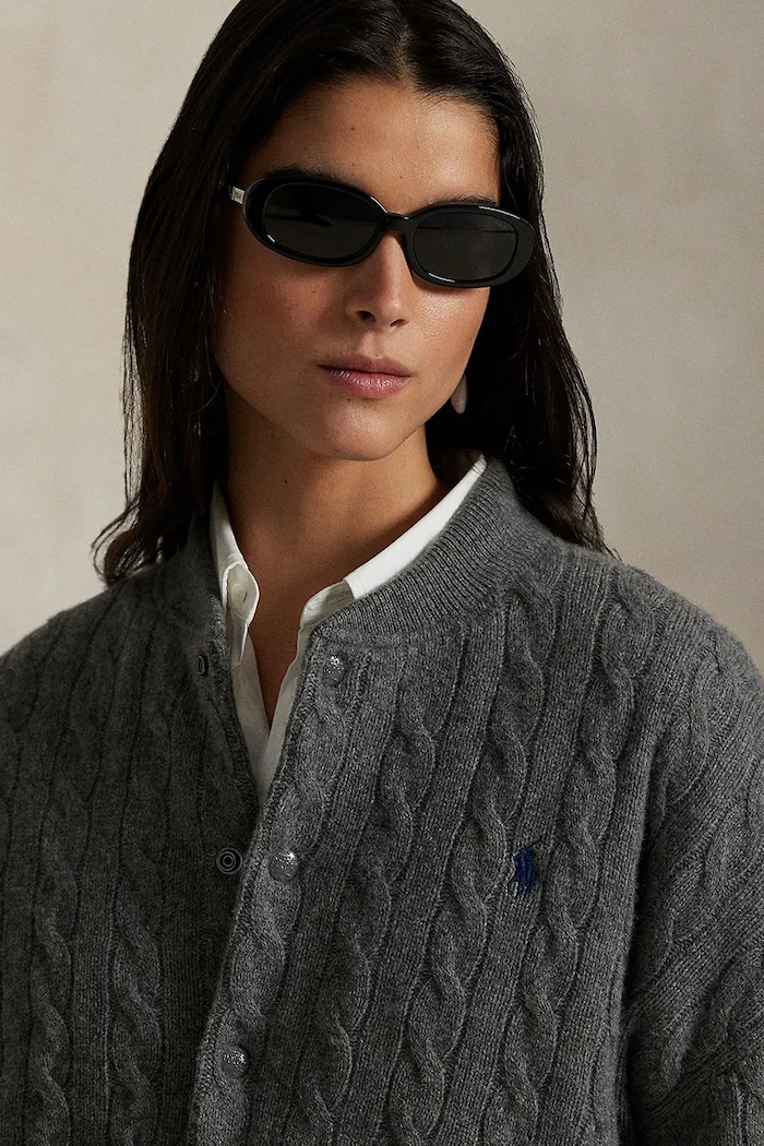 Polo Ralph Lauren kurtka bomber wełniana szary 211966122