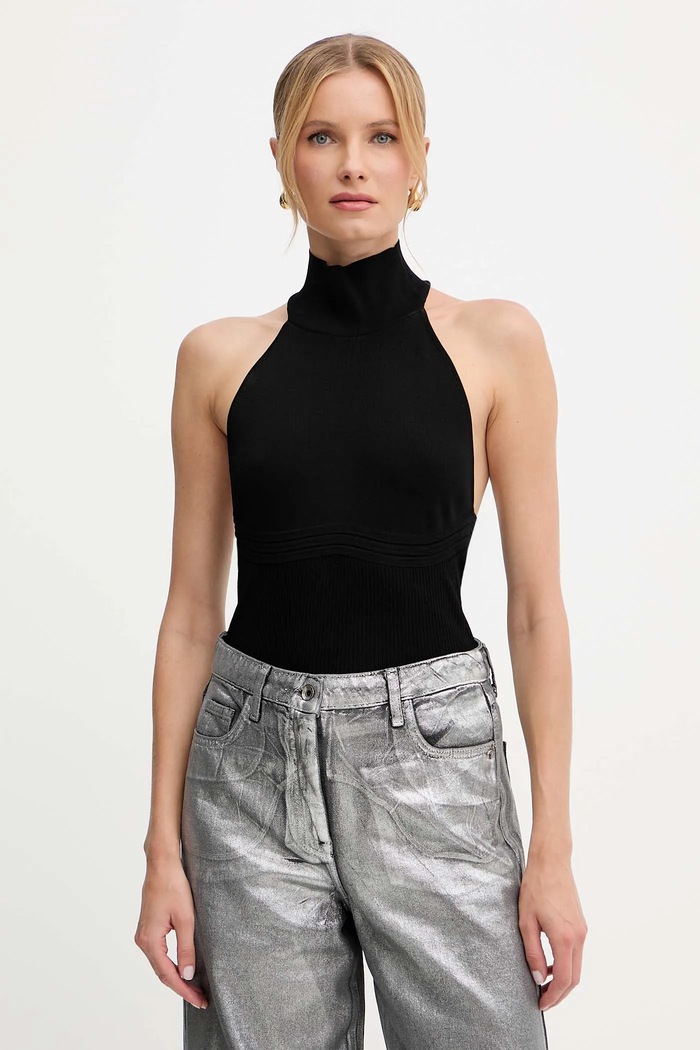 Patrizia Pepe top regular czarny 8K0310.K274