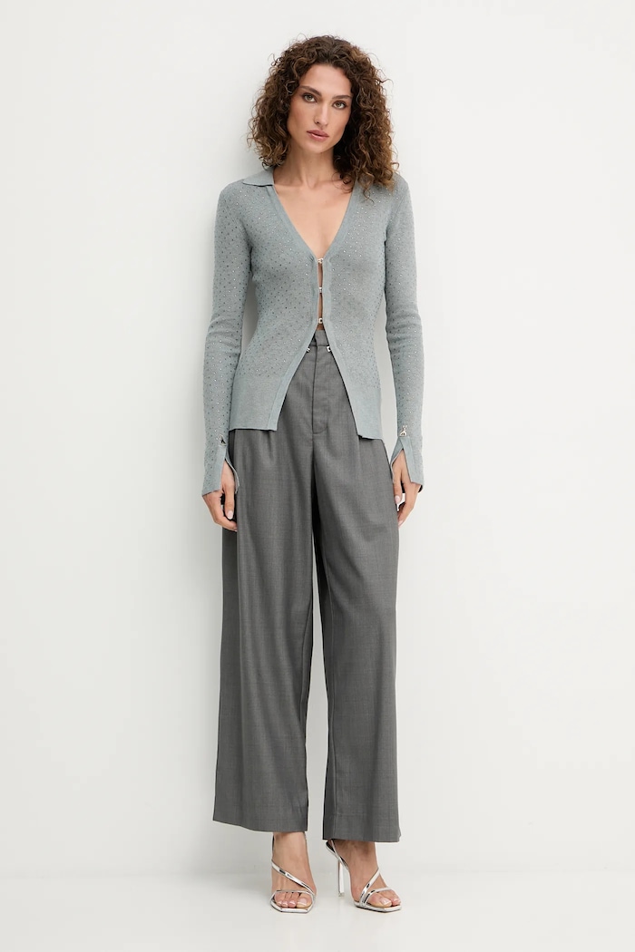 Kardigán Patrizia Pepe 8K0318.K270 sivá AW25