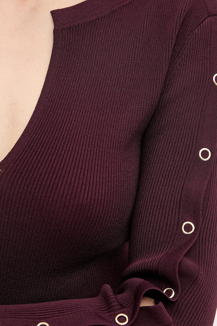 Pulover Patrizia Pepe 8K0328.K280 bordo