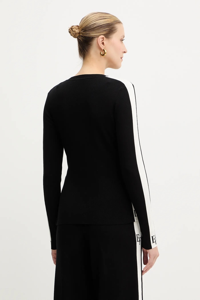 Ρούχα Πουλόβερ Elisabetta Franchi MK03S56E2 μαύρο