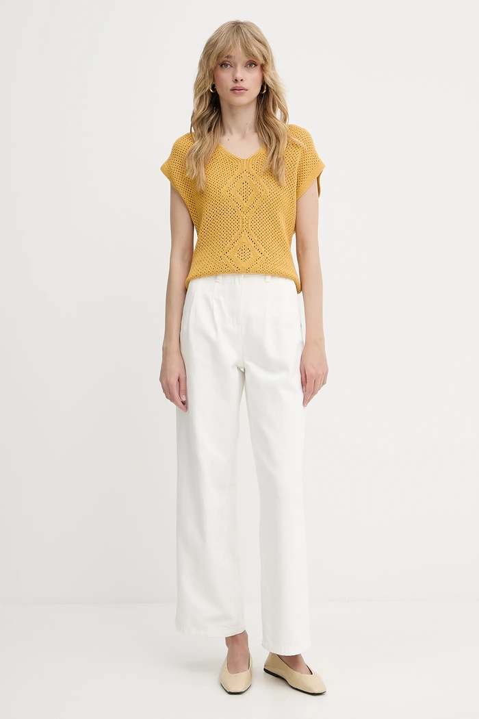 Morgan Vestă MOUNI galben SS25