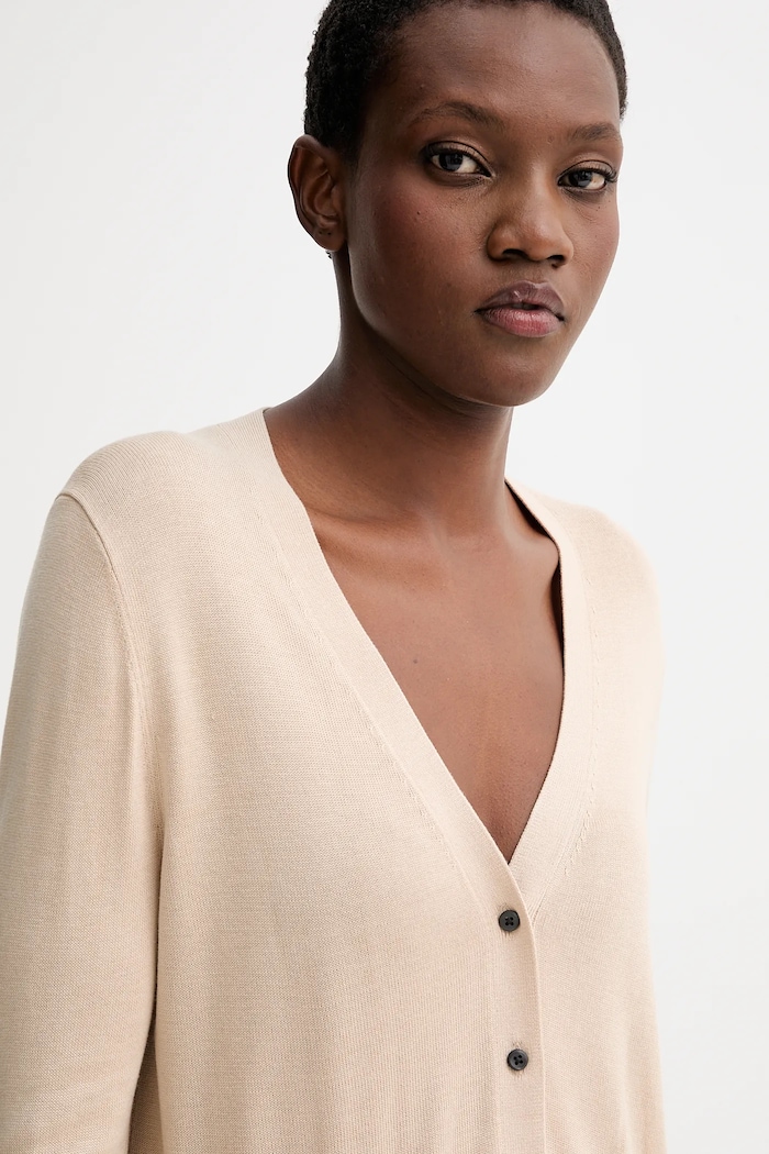 Kardigán Calvin Klein béžová LV044C346G