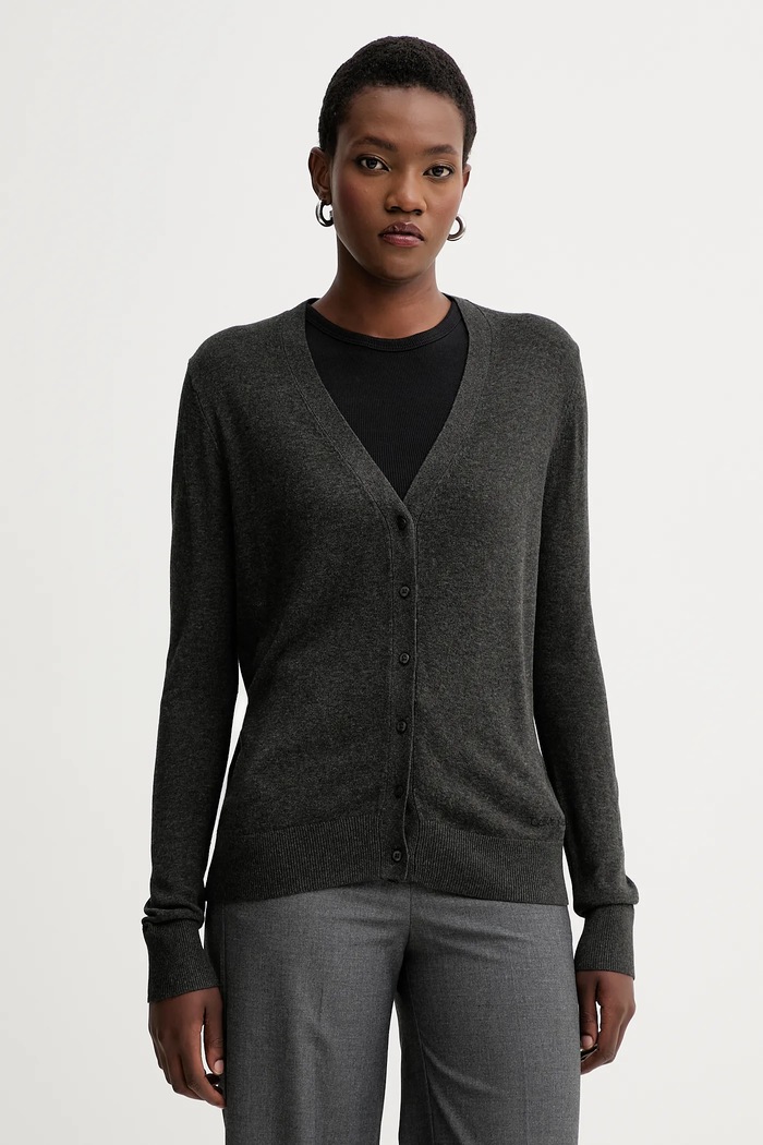 Calvin Klein cardigan uni gri LV044C346G