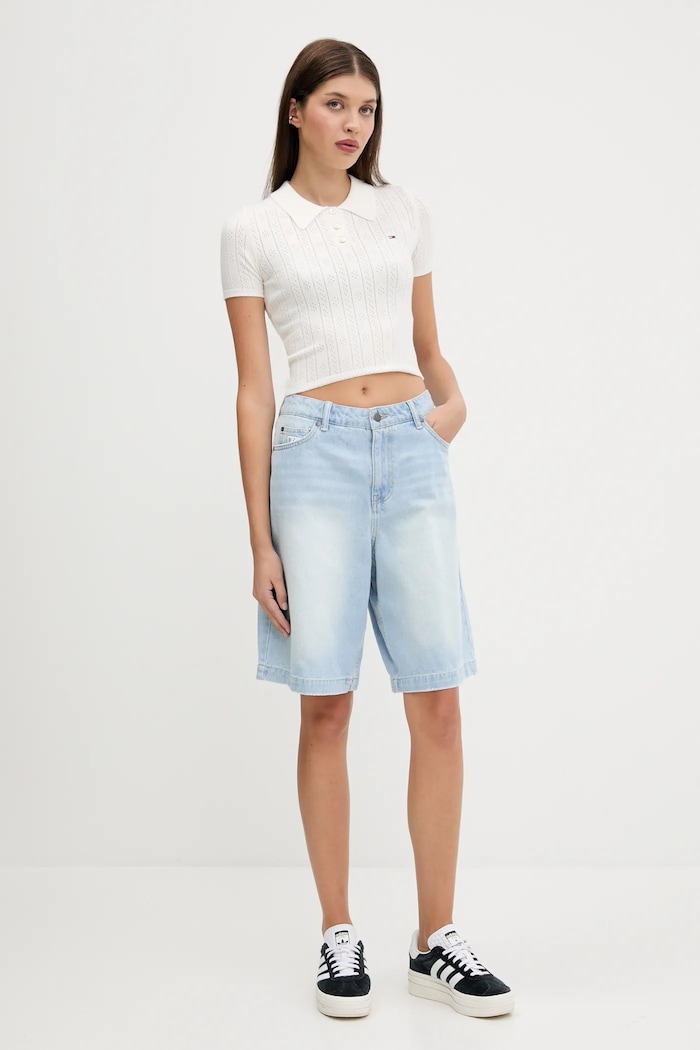 Svetr Tommy Jeans DW0DW20965 bílá AW25