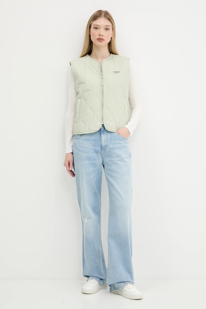 Kardigan Tommy Jeans DW0DW20966 béžová AW25